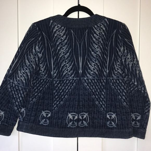 Citizens of humanity denim patterned bomber jacket - Picture 4 of 4